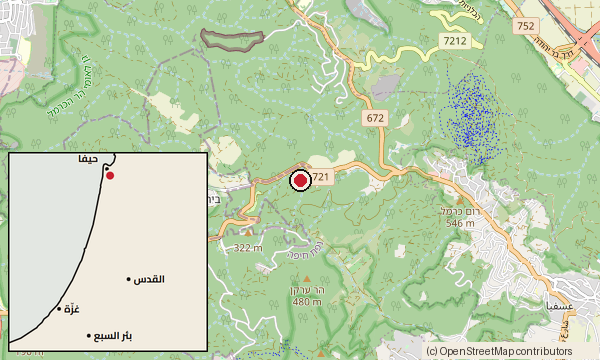 Map showing the location of Damon prison — Mount Carmel